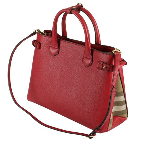 burberry red hand bag|Burberry bag price list.